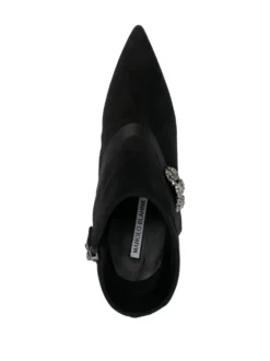 Women Manolo Blahnik Plinianu 90mm Embellished Ankle Boots -Manolo Blahnik 20358105 50412461 1000