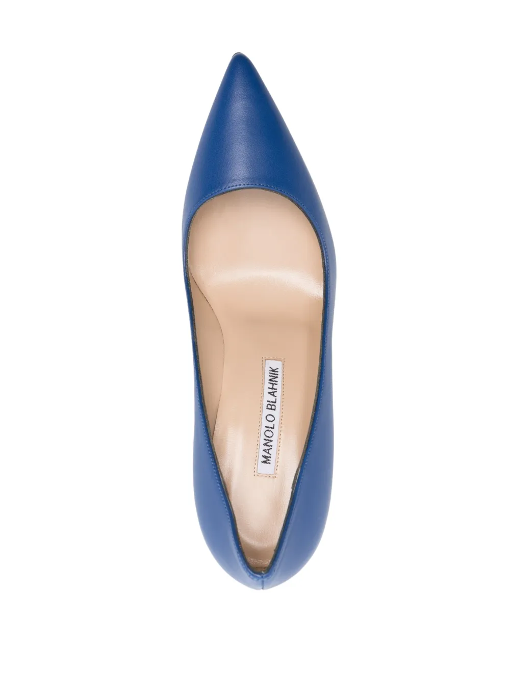 Women Manolo Blahnik BB 90mm Slip-on Leather Pumps 4 Women Manolo Blahnik BB 90mm Slip-on Leather Pumps - Image 4