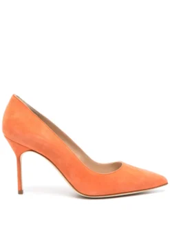 Women Manolo Blahnik BB 90mm Suede Pumps
