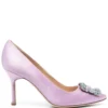 Women Manolo Blahnik Hangisi 80mm Satin Pumps