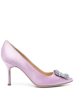 Women Manolo Blahnik Hangisi 80mm Satin Pumps