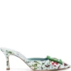 Women Manolo Blahnik Maysale 75mm Floral-print Mules
