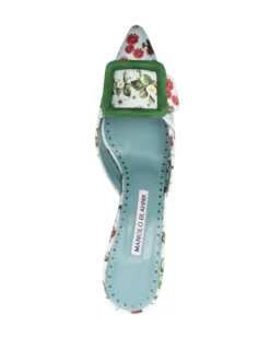 Women Manolo Blahnik Maysale 75mm Floral-print Mules -Manolo Blahnik 20516161 50562768 1000