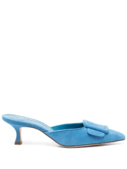Women Manolo Blahnik Maysale 50mm Suede Mules