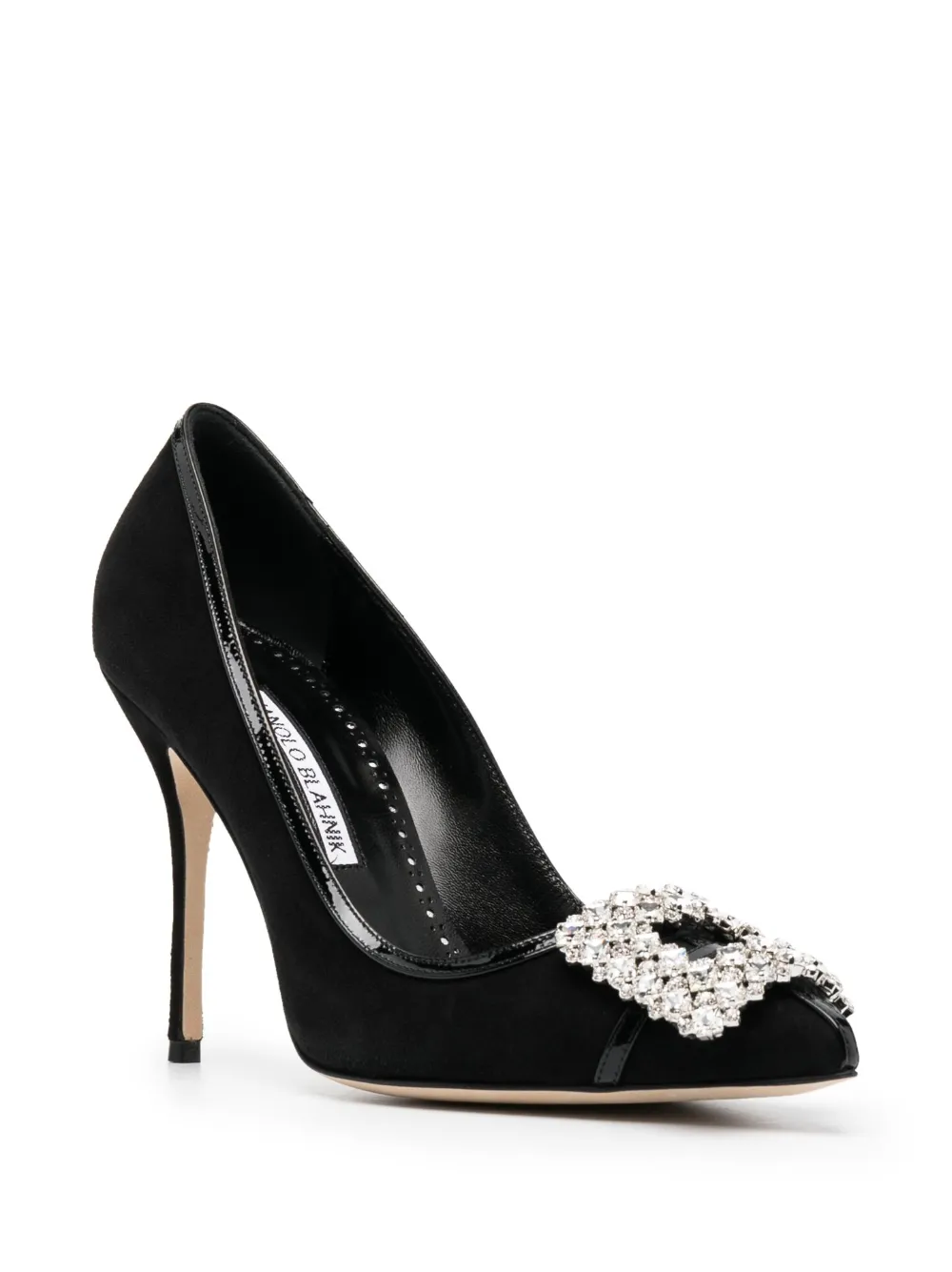 Women Manolo Blahnik Tuberian 105mm Crystal-buckle Pumps 2 Women Manolo Blahnik Tuberian 105mm Crystal-buckle Pumps - Image 2