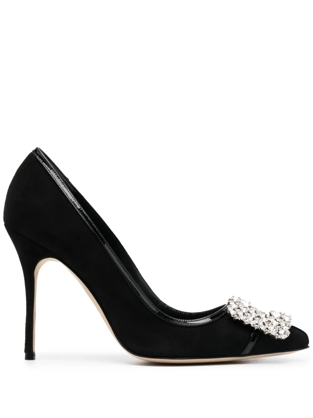 Women Manolo Blahnik Tuberian 105mm Crystal-buckle Pumps 1 Women Manolo Blahnik Tuberian 105mm Crystal-buckle Pumps