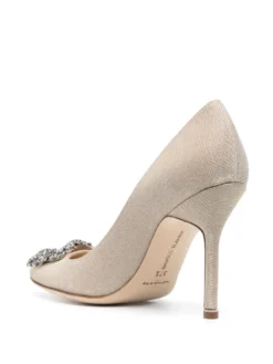 Women Manolo Blahnik Hangisi 100mm Glitter-embellished Pumps 6 Women Manolo Blahnik Hangisi 100mm Glitter-embellished Pumps -Manolo Blahnik 20633056 50647770 1000