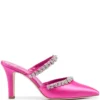 Women Manolo Blahnik Vedadamu 80mm Crystal-embellished Mules