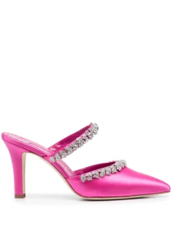 Women Manolo Blahnik Vedadamu 80mm Crystal-embellished Mules