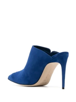 Women Manolo Blahnik Dobre 100mm Suede Mules -Manolo Blahnik 20663770 50627434 1000