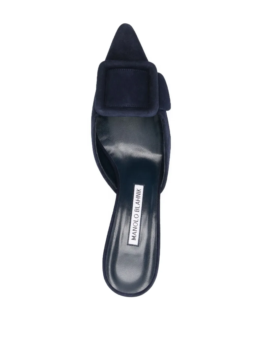 Women Manolo Blahnik Maysale 80mm Suede Mules 4 Women Manolo Blahnik Maysale 80mm Suede Mules - Image 4