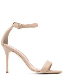 Women Manolo Blahnik Chaos 100mm Leather Sandals