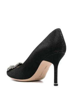Women Manolo Blahnik Hangisi Glitter 90mm Pumps -Manolo Blahnik 20794600 50706306 1000