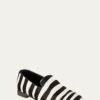 Manolo Blahnik MEN'S MARIO ZEBRA-PRINT CALF HAIR SLIPPERS