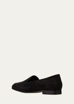 Manolo Blahnik PITAKA FLAT SUEDE LOAFERS -Manolo Blahnik bg 4075868 100106 c 1