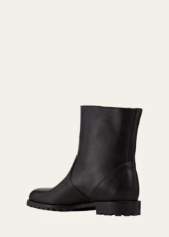 Manolo Blahnik MOTOSA CALF LEATHER ANKLE BOOTS -Manolo Blahnik bg 4075889 100106 c 1