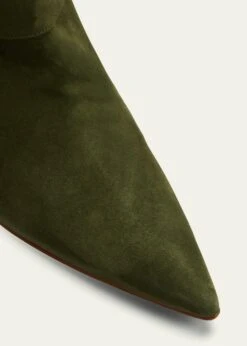 Manolo Blahnik BAYHI SUEDE BUCKLE MID BOOTS -Manolo Blahnik bg 4138752 100340 z 1