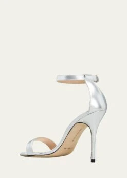 Manolo Blahnik CHAOS 105MM METALLIC NAPA SANDALS 8 Manolo Blahnik CHAOS 105MM METALLIC NAPA SANDALS -Manolo Blahnik bg 4143362 100178 c 1