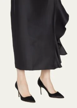 Manolo Blahnik BB 90MM SATIN PUMPS -Manolo Blahnik bg 4254519 100106 a 1