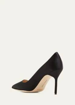 Manolo Blahnik BB 90MM SATIN PUMPS -Manolo Blahnik bg 4254519 100106 c
