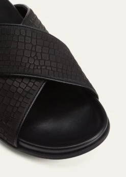 Manolo Blahnik MEN'S CHILTERN LEATHER SLIDE SANDALS 9 Manolo Blahnik MEN'S CHILTERN LEATHER SLIDE SANDALS -Manolo Blahnik bg 4265302 100106 z 1