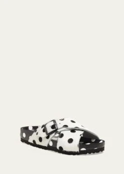 X MANOLO BLAHNIK RODRA CRISSCROSS DOT SANDALS -Manolo Blahnik bg 4278106 100188 a 1