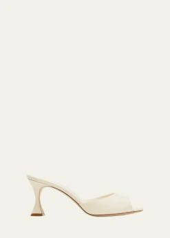 Manolo Blahnik JADARONA LEATHER MULE SANDALS