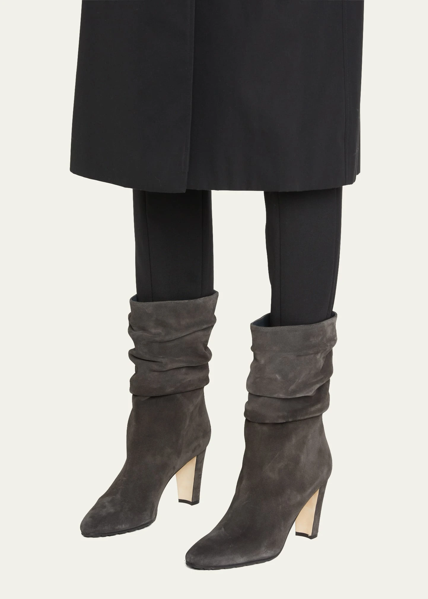 Manolo Blahnik CALASSO SUEDE SLOUCHY MID BOOTIES 6 Manolo Blahnik CALASSO SUEDE SLOUCHY MID BOOTIES - Image 6