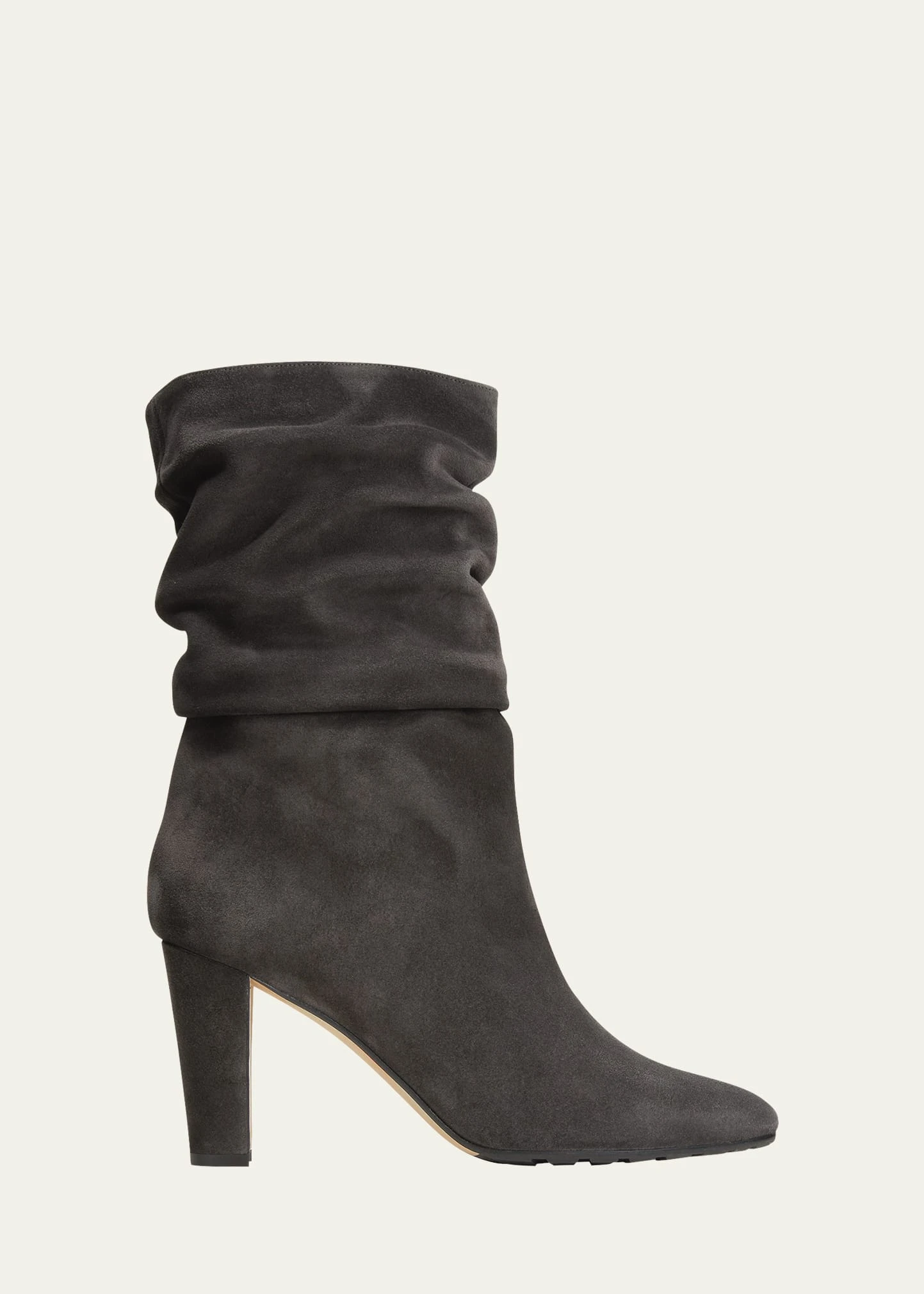 Manolo Blahnik CALASSO SUEDE SLOUCHY MID BOOTIES 1 Manolo Blahnik CALASSO SUEDE SLOUCHY MID BOOTIES