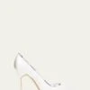 Manolo Blahnik BB 105MM SILK CRYSTAL STILETTO PUMPS