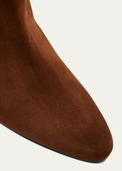 Manolo Blahnik CALASSOHI RUCHED SUEDE TALL BOOTS -Manolo Blahnik bg 4372934 100244 z 1