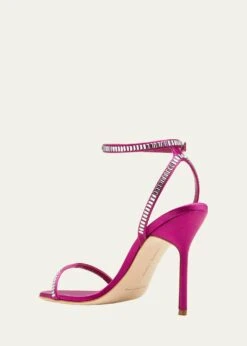 Manolo Blahnik CRINASTRA CRYSTAL ANKLE-STRAP SANDALS -Manolo Blahnik bg 4372943 100550 c 1