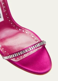 Manolo Blahnik CRINASTRA CRYSTAL ANKLE-STRAP SANDALS -Manolo Blahnik bg 4372943 100550 z