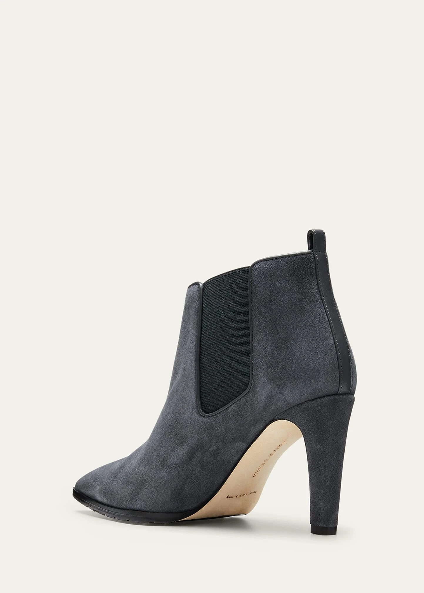 Manolo Blahnik CHELDA SUEDE STILETTO CHELSEA BOOTIES 4 Manolo Blahnik CHELDA SUEDE STILETTO CHELSEA BOOTIES - Image 4