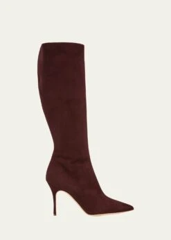 Manolo Blahnik OCULARA SUEDE MID BOOTS