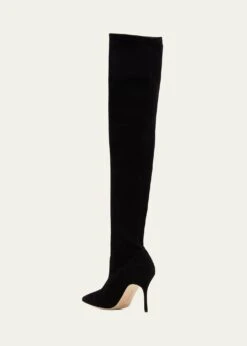 Manolo Blahnik PASCHALARI SUEDE OVER-THE-KNEE BOOTS -Manolo Blahnik bg 4372956 100106 c 1