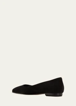 Manolo Blahnik GELISTA SUEDE BALLERINA FLATS 8 Manolo Blahnik GELISTA SUEDE BALLERINA FLATS -Manolo Blahnik bg 4378012 100106 c 1