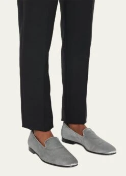 Manolo Blahnik MEN'S MARIO CALF HAIR LEATHER LOAFERS -Manolo Blahnik bg 4394202 100178 a 1