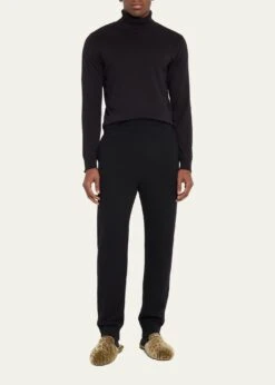 Manolo Blahnik MEN'S MONTAGUE SHEARLING MULES -Manolo Blahnik bg 4398308 100303 b 1