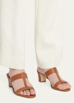 Manolo Blahnik KESBIHI CALFSKIN T-STRAP SLIDE SANDALS -Manolo Blahnik bg 4435983 100274 a 1