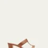 Manolo Blahnik KESBIHI CALFSKIN T-STRAP SLIDE SANDALS