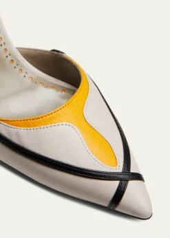 Manolo Blahnik RINAM TRICOLOR LEATHER SLINGBACK PUMPS -Manolo Blahnik bg 4435984 100168 z 1