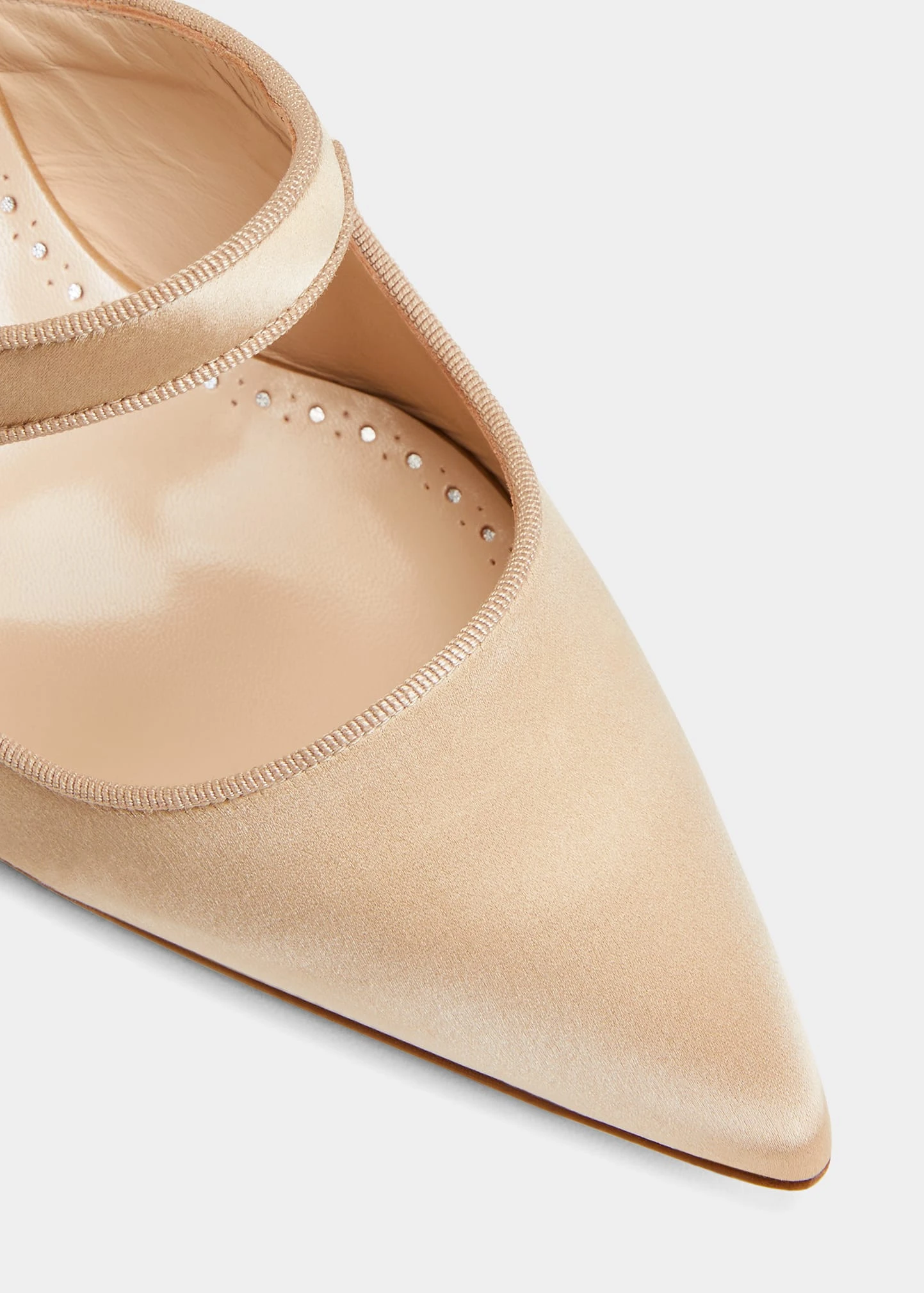 Manolo Blahnik CAMPARI SATIN MARY JANE MULES 9 Manolo Blahnik CAMPARI SATIN MARY JANE MULES - Image 9