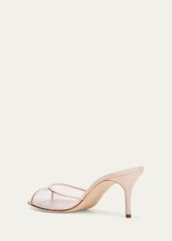 Manolo Blahnik JADIFA CLEAR STILETTO MULE SANDALS -Manolo Blahnik bg 4436022 100323 c 1