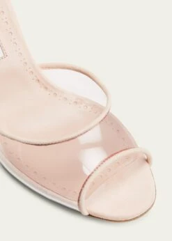 Manolo Blahnik JADIFA CLEAR STILETTO MULE SANDALS -Manolo Blahnik bg 4436022 100323 z 1