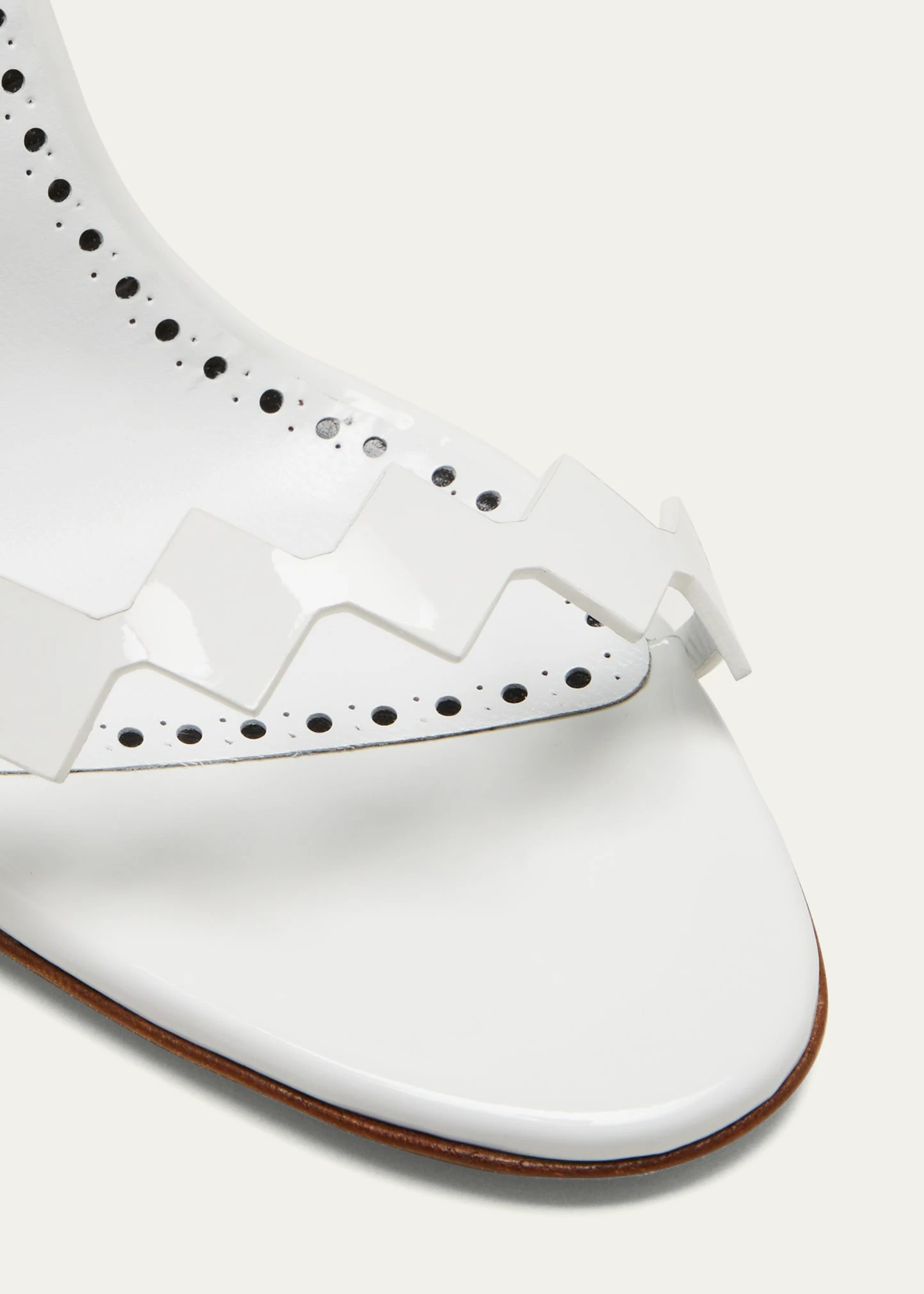 Manolo Blahnik KALUN CUTOUT PATENT LEATHER STILETTO SANDALS 5 Manolo Blahnik KALUN CUTOUT PATENT LEATHER STILETTO SANDALS - Image 5