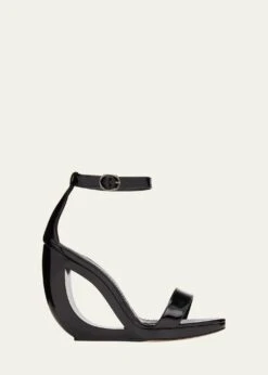 Manolo Blahnik ROCAR OSCAR SCULPTURAL ANKLE-STRAP SANDALS