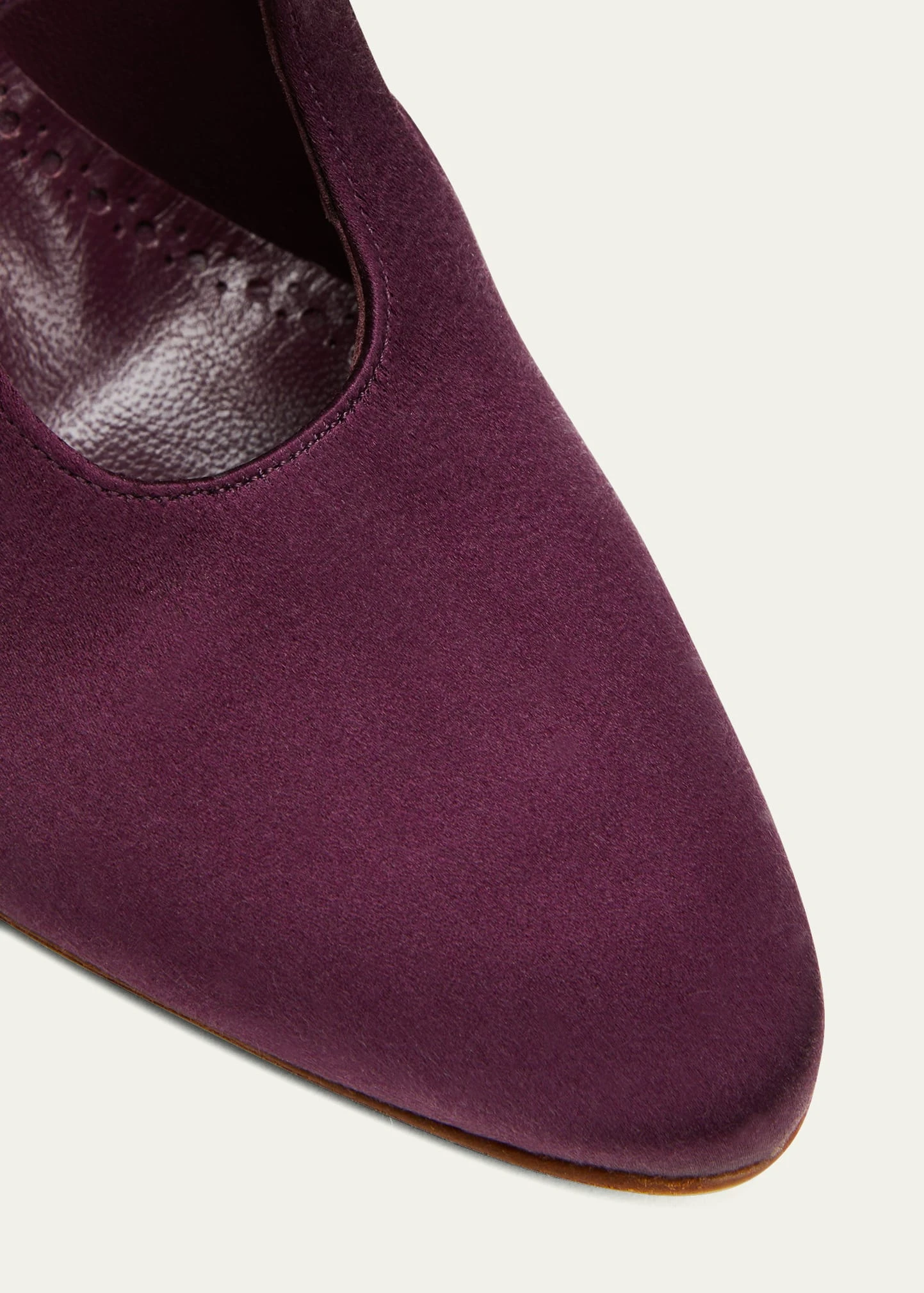 Manolo Blahnik PIGAFA SATIN CUTOUT STILETTO PUMPS 5 Manolo Blahnik PIGAFA SATIN CUTOUT STILETTO PUMPS - Image 5