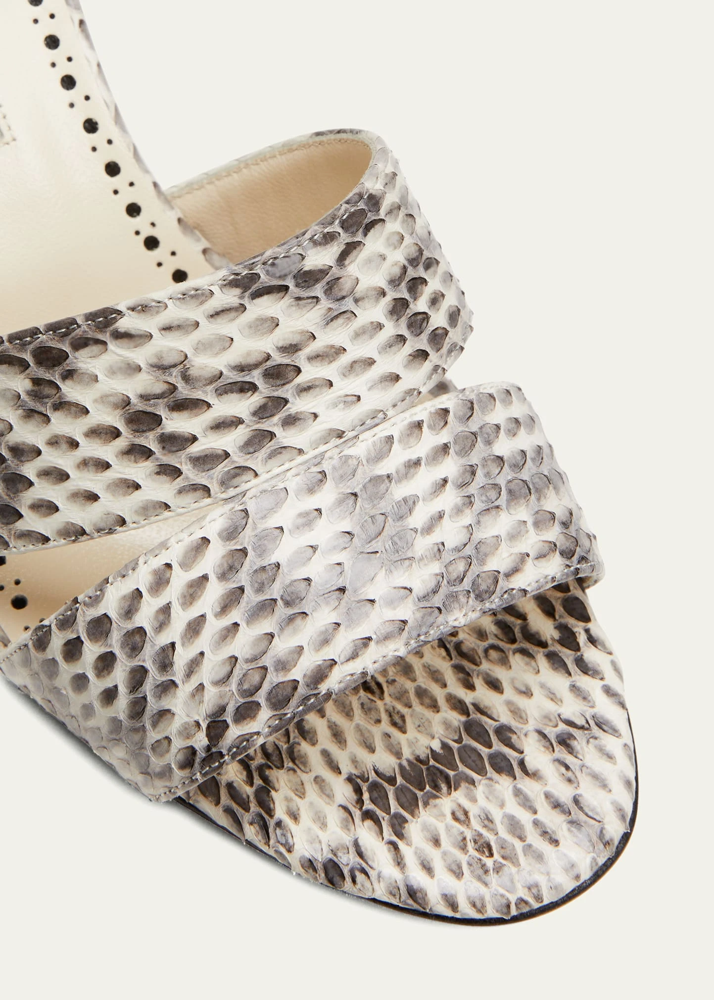 Manolo Blahnik IACOPO SNAKESKIN MULE SANDALS 5 Manolo Blahnik IACOPO SNAKESKIN MULE SANDALS - Image 5