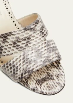 Manolo Blahnik IACOPO SNAKESKIN MULE SANDALS 7 Manolo Blahnik IACOPO SNAKESKIN MULE SANDALS -Manolo Blahnik bg 4436778 100296 z